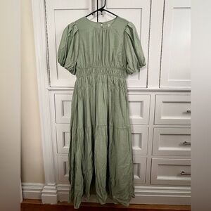 VICI sage tiered dress